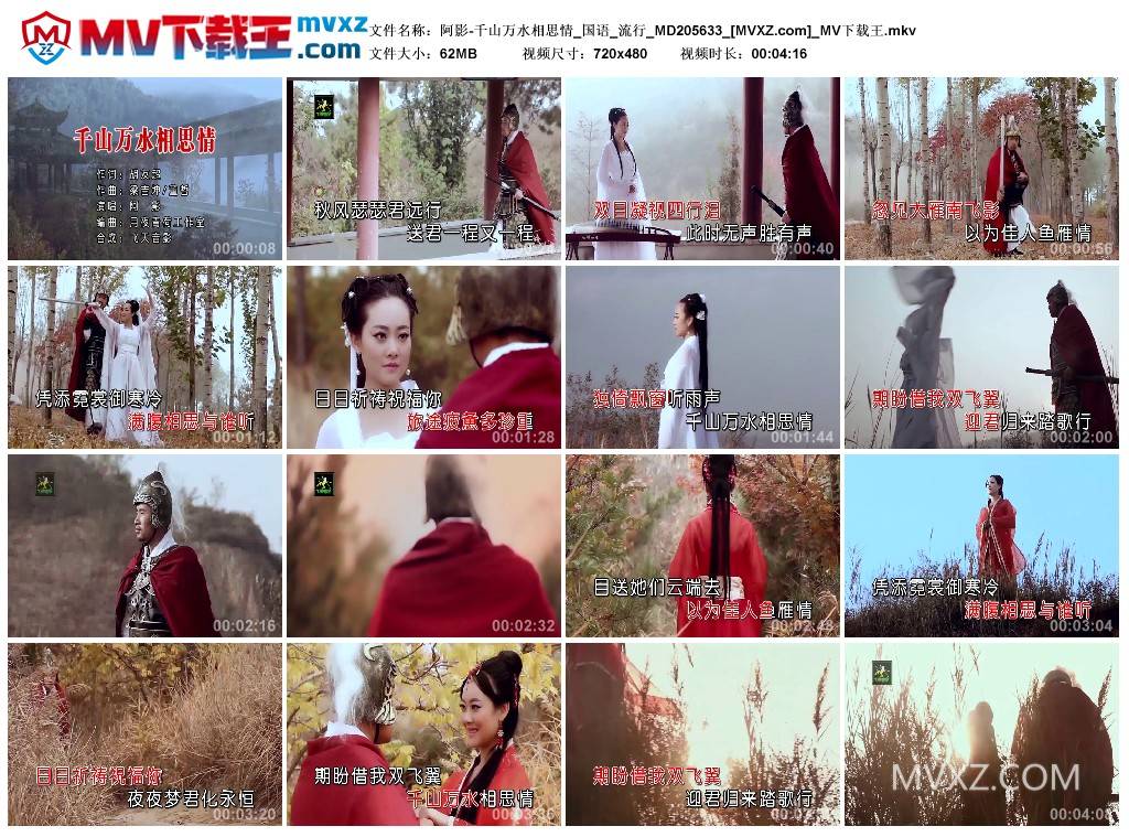 阿影-千山万水相思情_国语_流行_MD205633